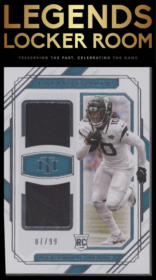 2020 Panini National Treasures Laviska Shenault Jr. Rookie Dual Materials /99