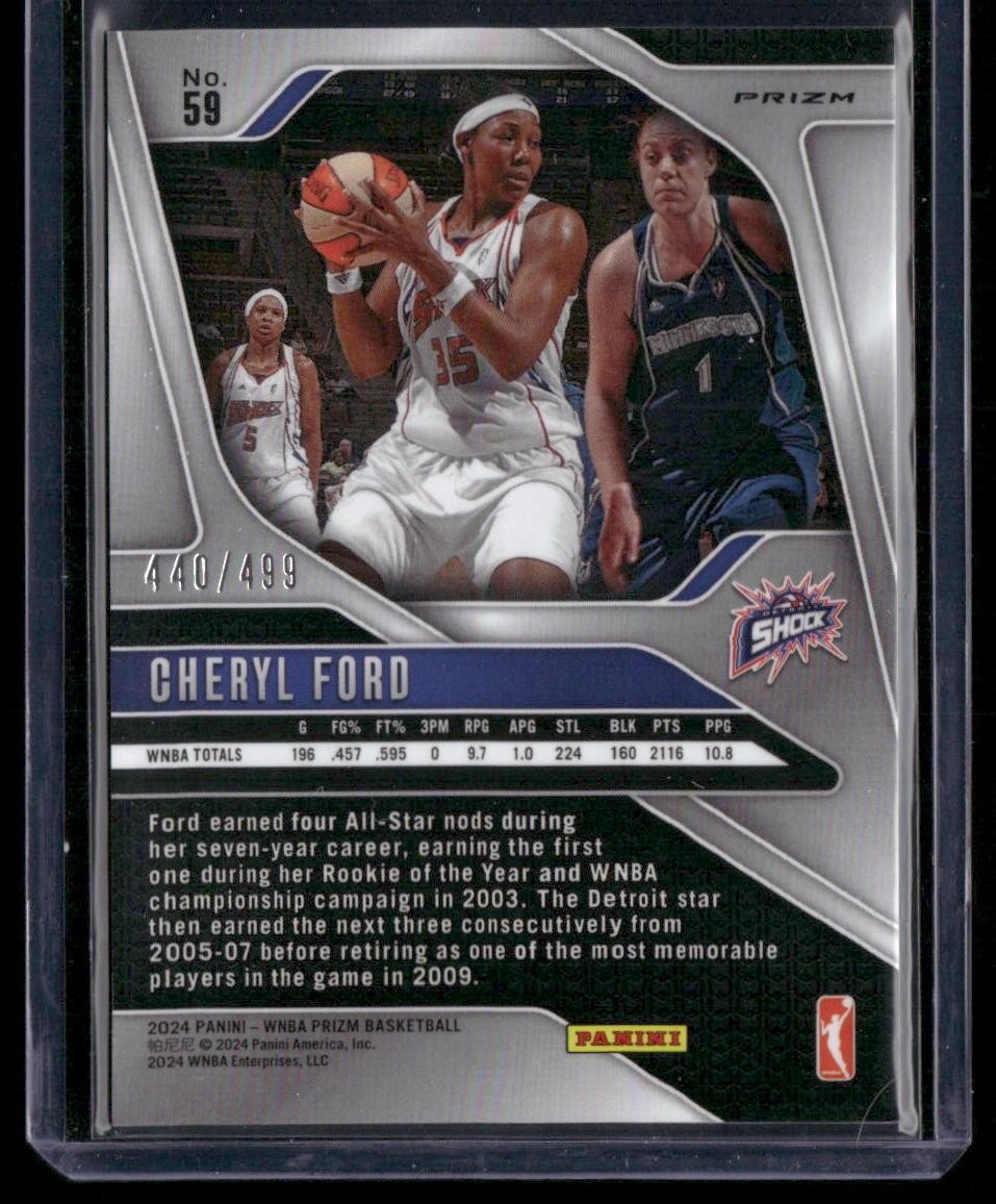 2024 Panini Prizm WNBA #59 Cheryl Ford Pulsar Prizms #/499