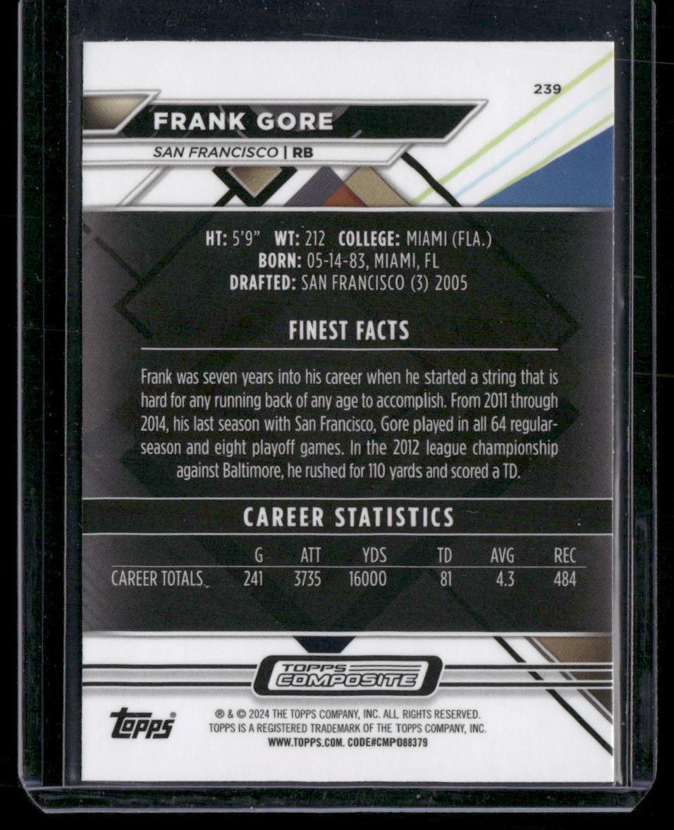 2023 Topps Composite #239 Frank Gore