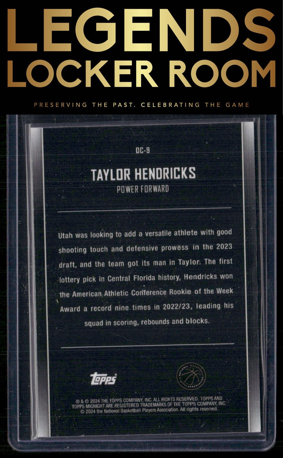 2023-24 Topps Midnight #DC-9 Taylor Hendricks Dream Chasers