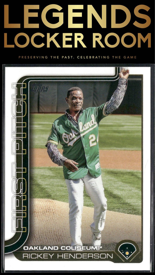 2025 Topps #FP2-3 Rickey Henderson First Pitch (Series Two)