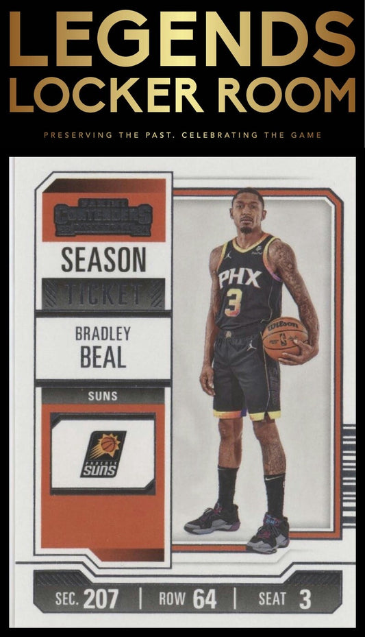 2023-24 Panini Contenders #14 Bradley Beal Season Ticket Retail