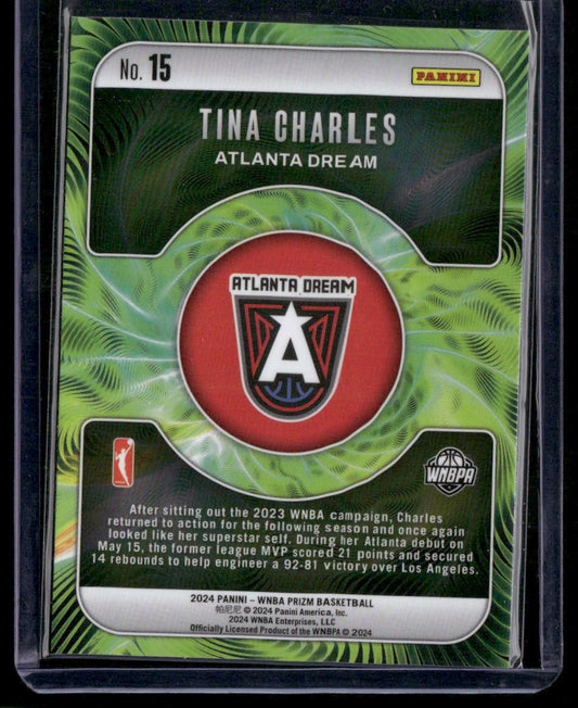 2024 Panini Prizm WNBA #15 Tina Charles Fractal