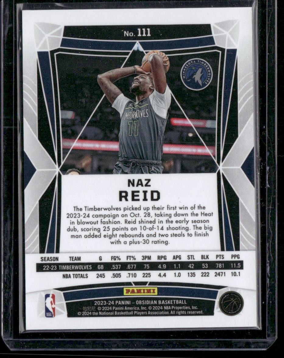 2023-24 Panini Obsidian #111 Naz Reid