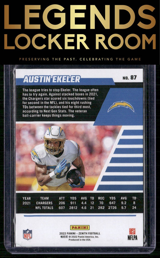 2022 Zenith #87 Austin Ekeler Retail