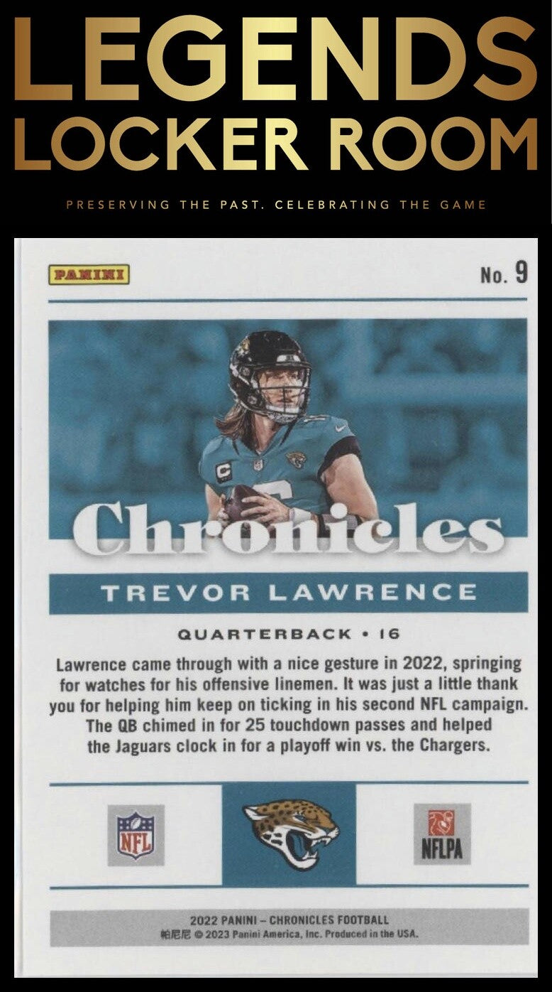 2022 Panini Chronicles #9 Trevor Lawrence