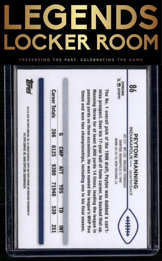 2024 Topps Chrome #86 Peyton Manning