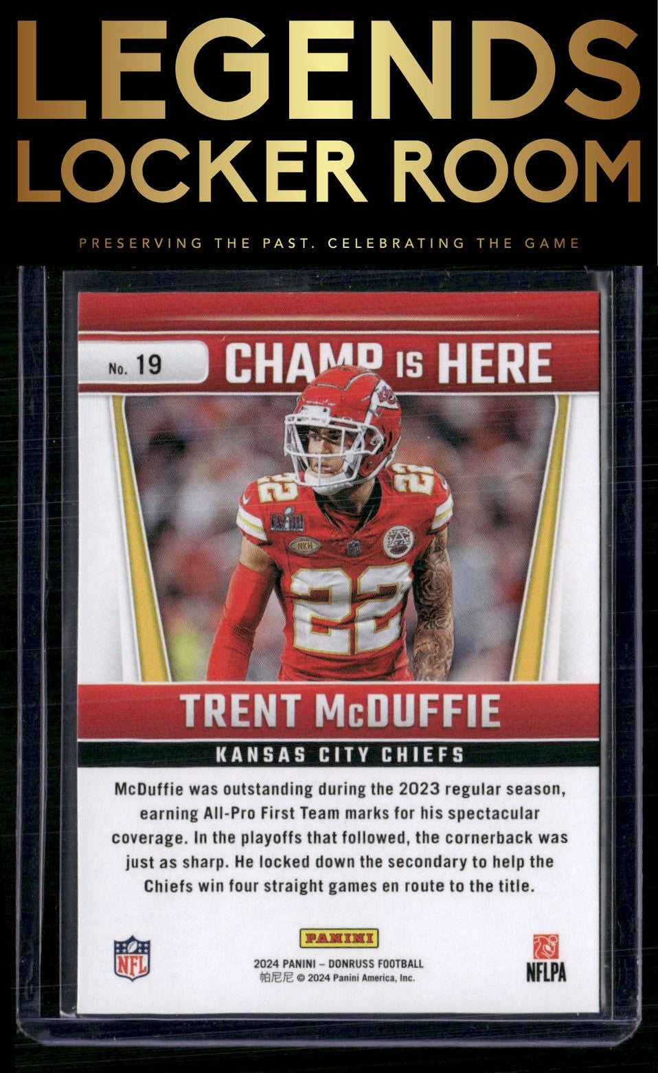 2024 Donruss #19 Trent McDuffie Champ is Here