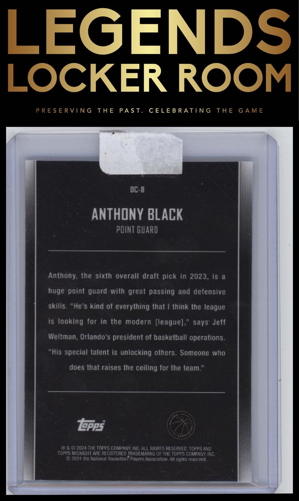 2023-24 Topps Midnight #DC-8 Anthony Black Dream Chasers
