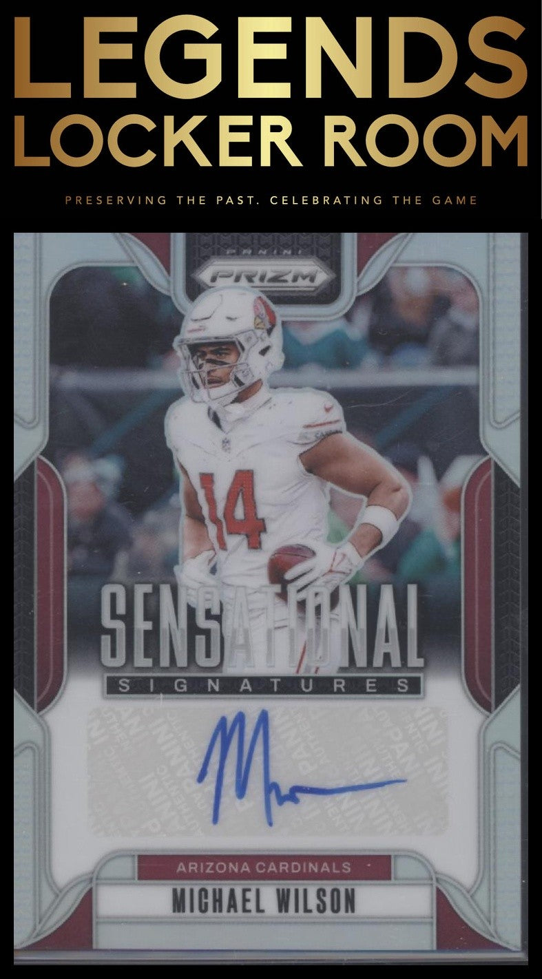 2024 Panini Prizm #SS-MWN Michael Wilson Sensational Signatures #/149