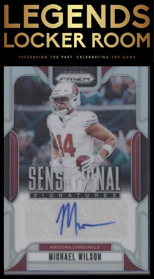 2024 Panini Prizm #SS-MWN Michael Wilson Sensational Signatures #/149