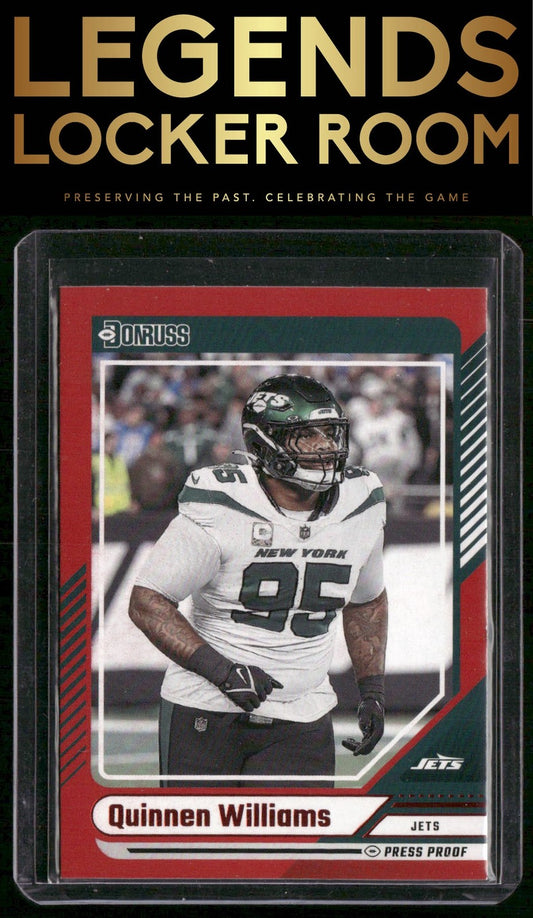 2024 Donruss #11 Quinnen Williams Press Proof Red
