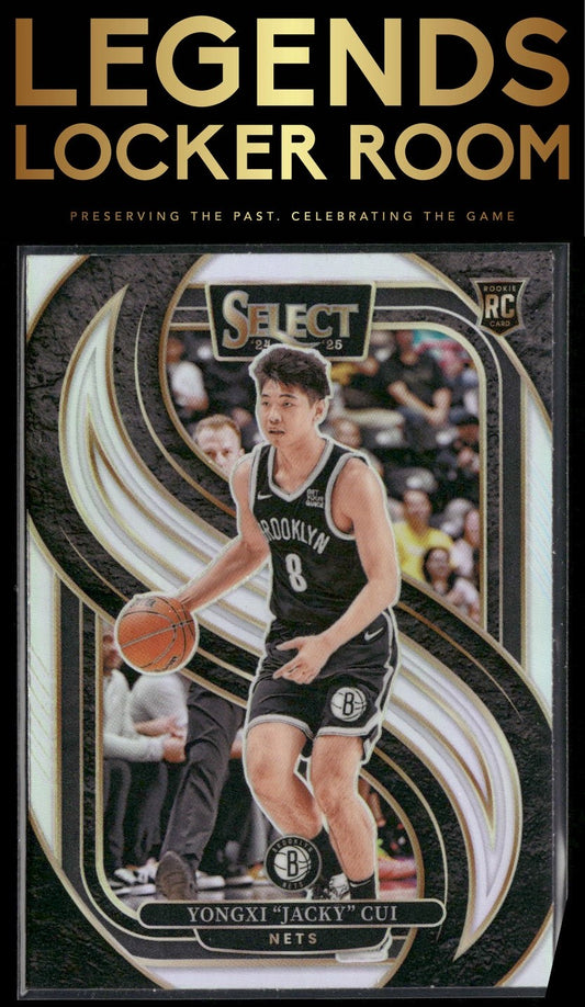 2024-25 Panini Select #176 Yongxi "Jacky" Cui Silver Prizm