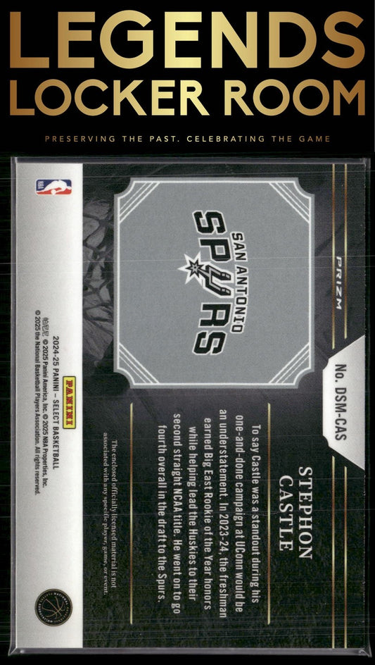 2024-25 Panini Select #DSM-CAS Stephon Castle Draft Selections Memorabilia