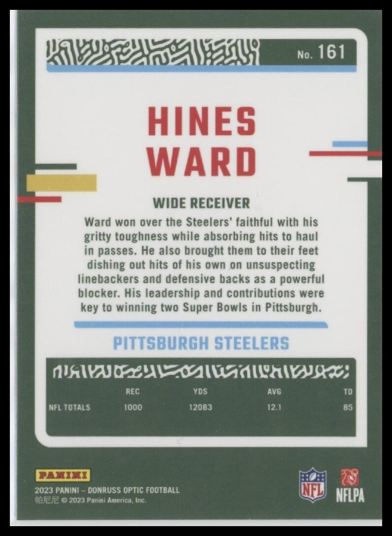2023 Donruss Optic #161 Hines Ward