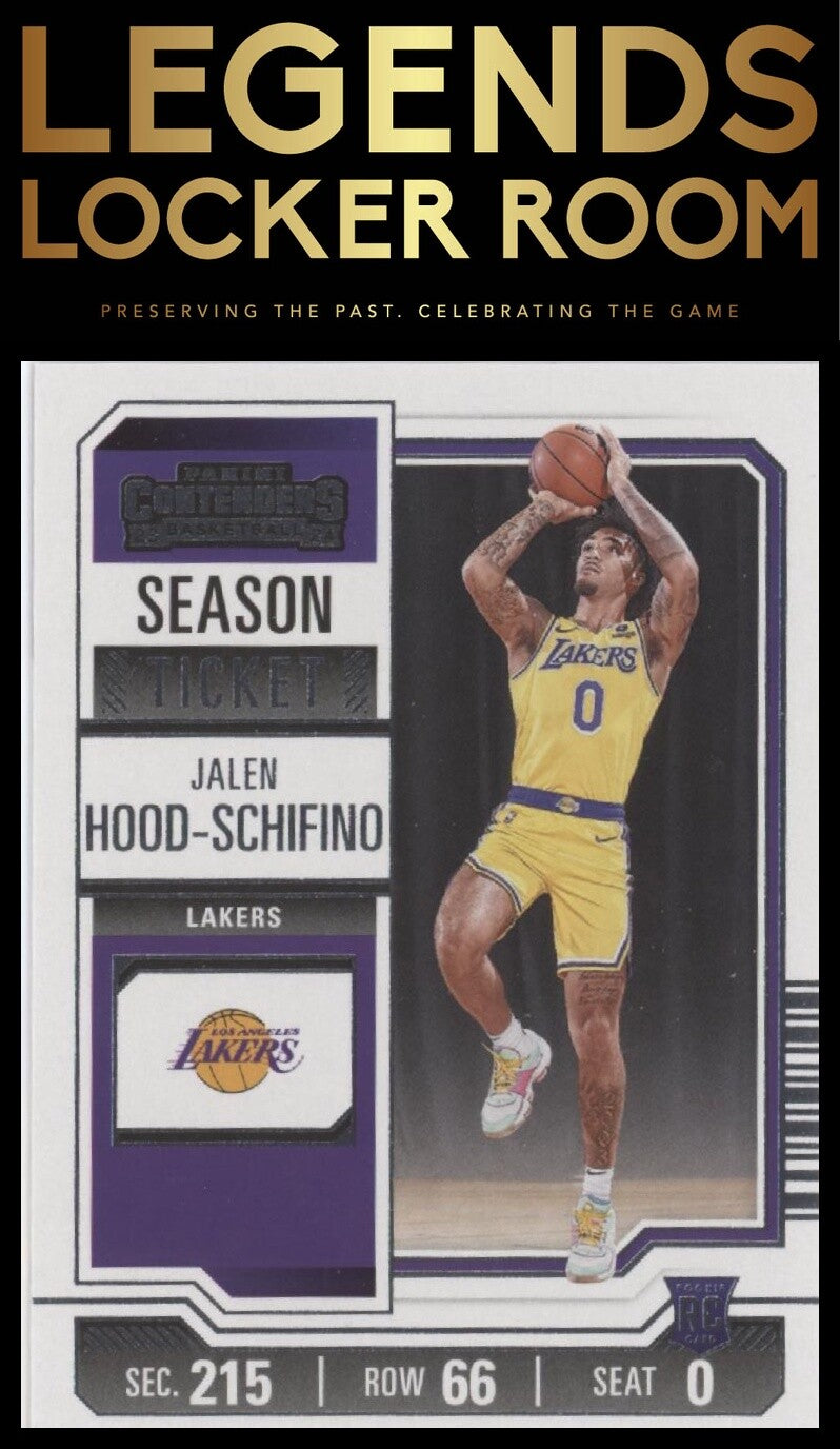 2023-24 Panini Contenders #83 Jalen Hood-Schifino Season Ticket Retail
