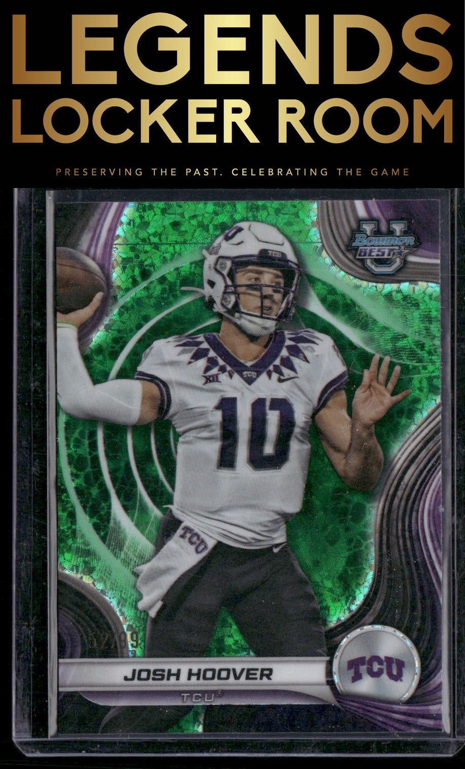 2024 Bowman University Best #96 Josh Hoover Green Mini Diamond Refractor #/99