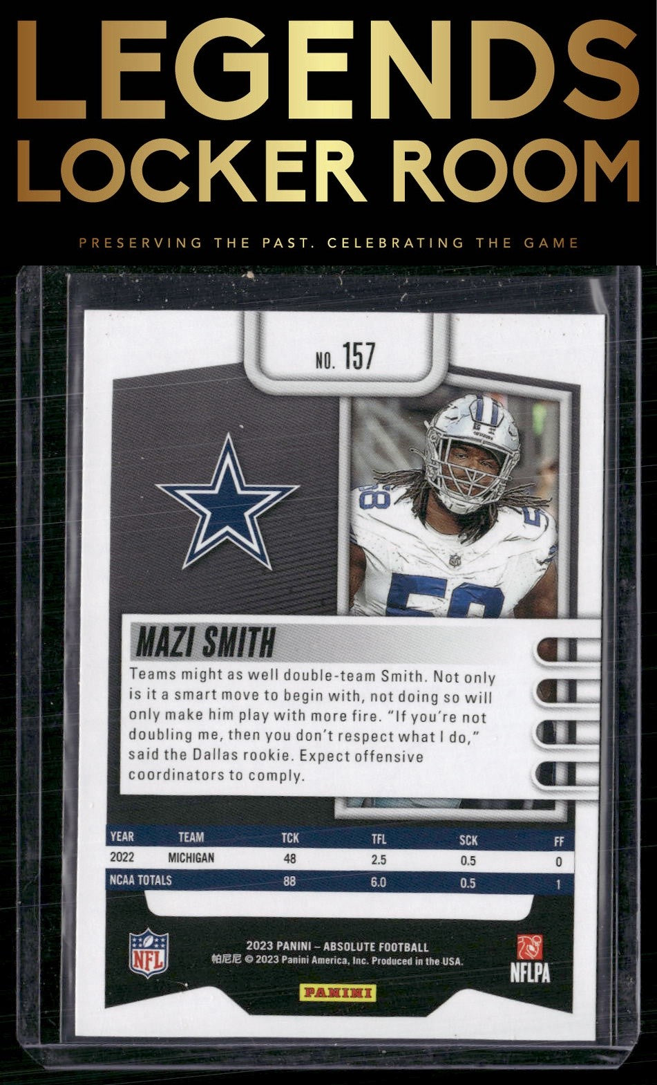 2023 Panini Absolute #157 Mazi Smith Retail