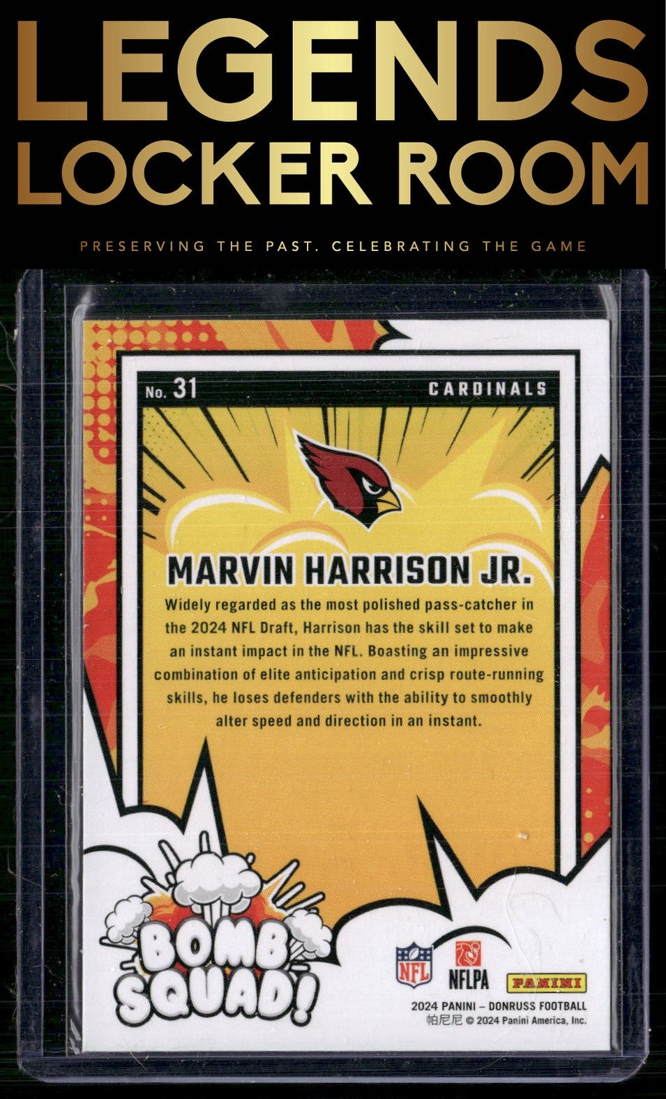 2024 Donruss #31 Marvin Harrison Jr. Bomb Squad