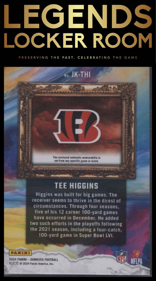 2024 Donruss #JK-THI Tee Higgins Jersey Kings Studio Series #/100