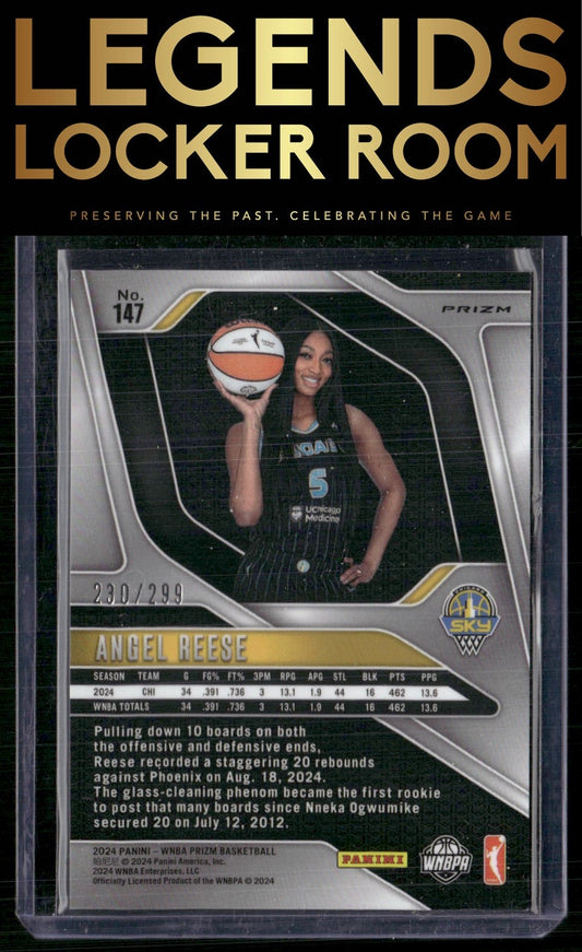 2024 Panini Prizm WNBA #147 Angel Reese Red Prizms #/299