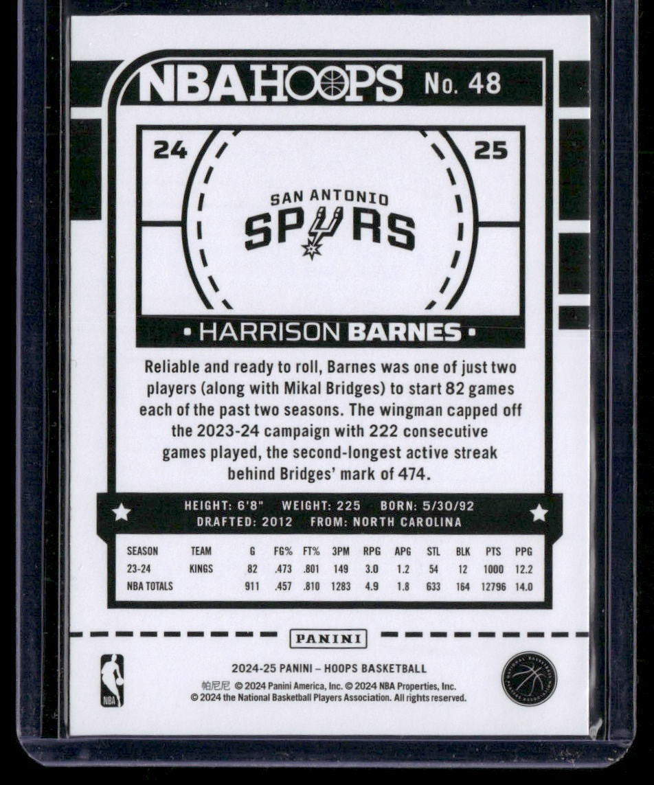 2024-25 Hoops #48 Harrison Barnes