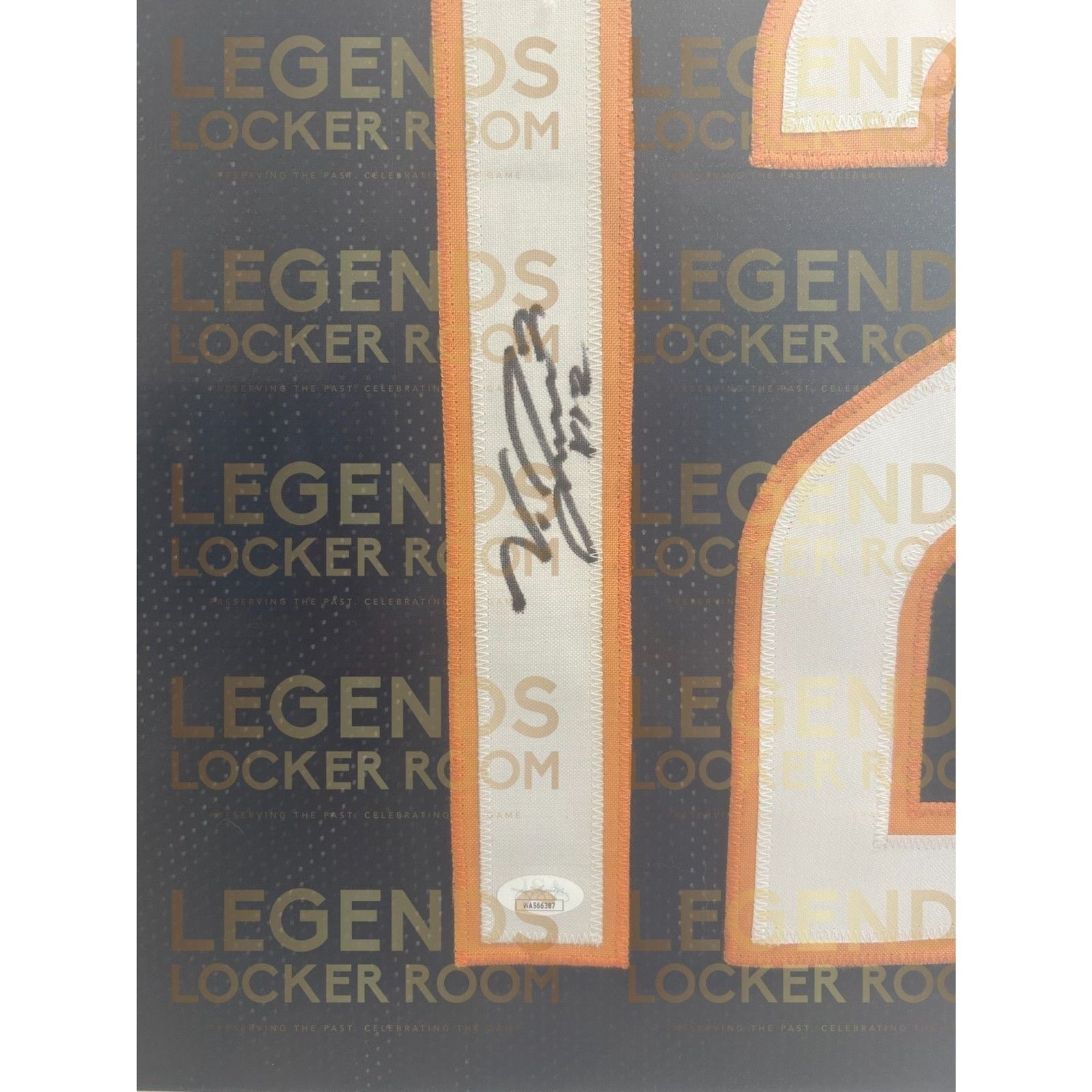 Framed Velus Jones Jr. Autographed Jersey (With Certificate of Authenticity)