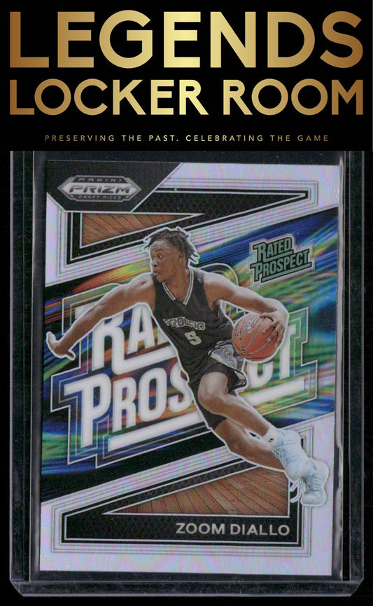 2024 Panini Prizm Draft Picks #1 Zoom Diallo Rated Prospect Prizms Silver