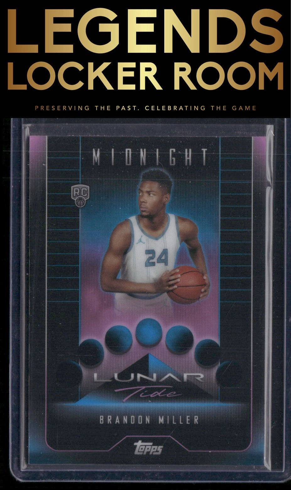 2023-24 Topps Midnight #LT-12 Brandon Miller Lunar Tide