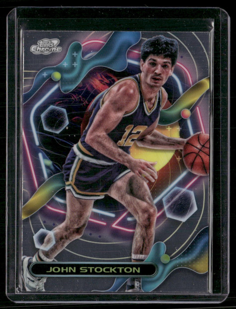 2023-24 Topps Chrome Cosmic #147 John Stockton