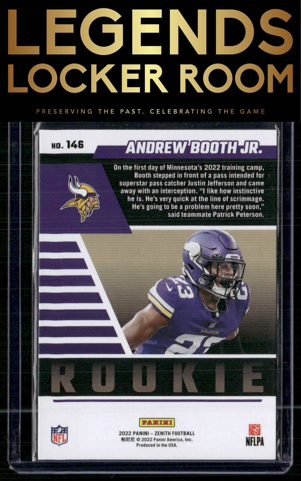 2022 Zenith #146 Andrew Booth Jr. Retail