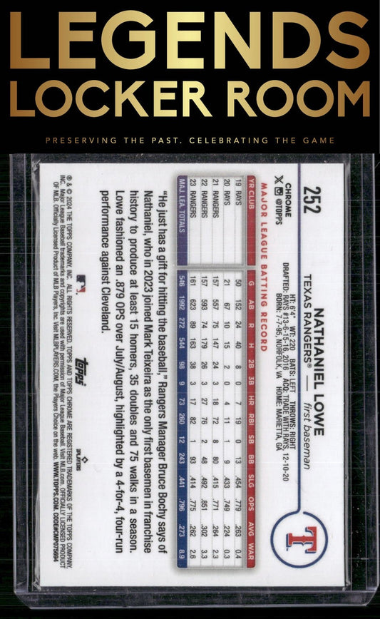 2024 Topps Chrome #252 Nathaniel Lowe
