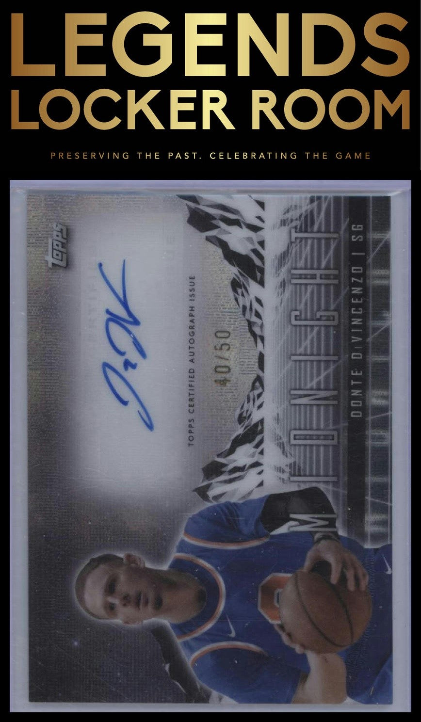 2023-24 Topps Midnight #HS-DDI Donte DiVincenzo Horizon Signatures Moonbeam /50