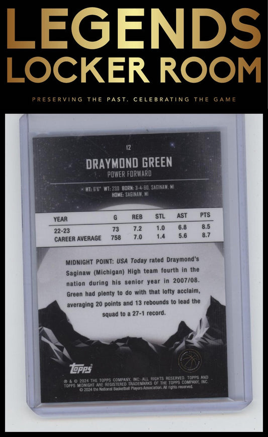 2023-24 Topps Midnight #12 Draymond Green