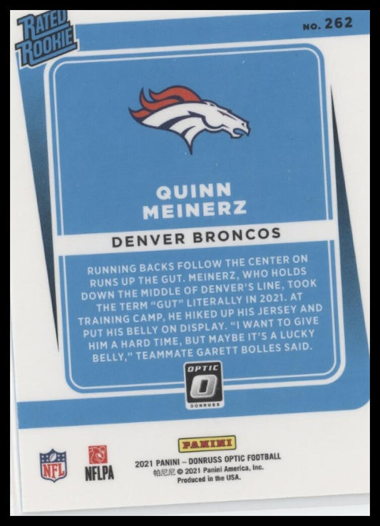2021 Donruss Optic #262 Quinn Meinerz