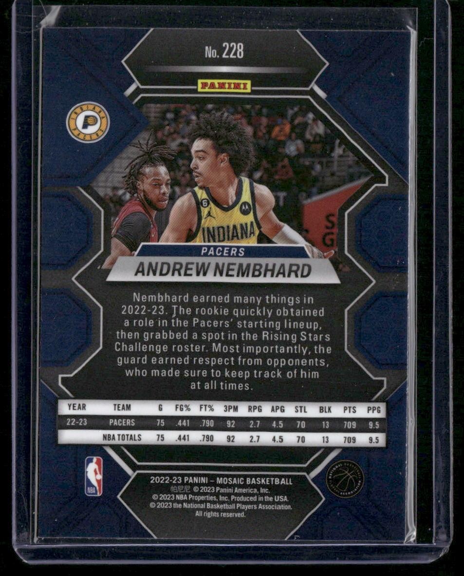 2022-23 Panini Mosaic #228 Andrew Nembhard