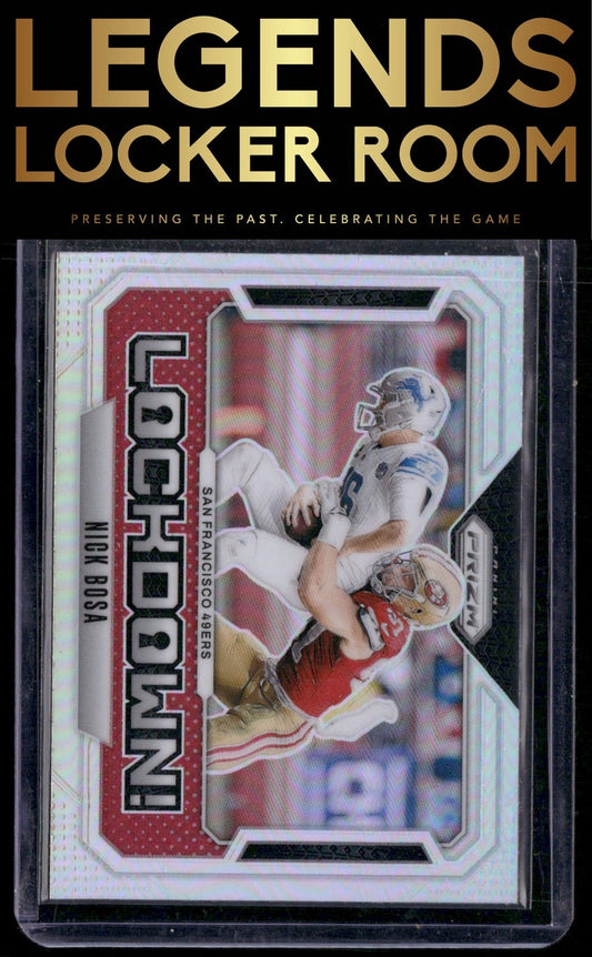 2024 Panini Prizm #3 Nick Bosa Lockdown Silver Prizm