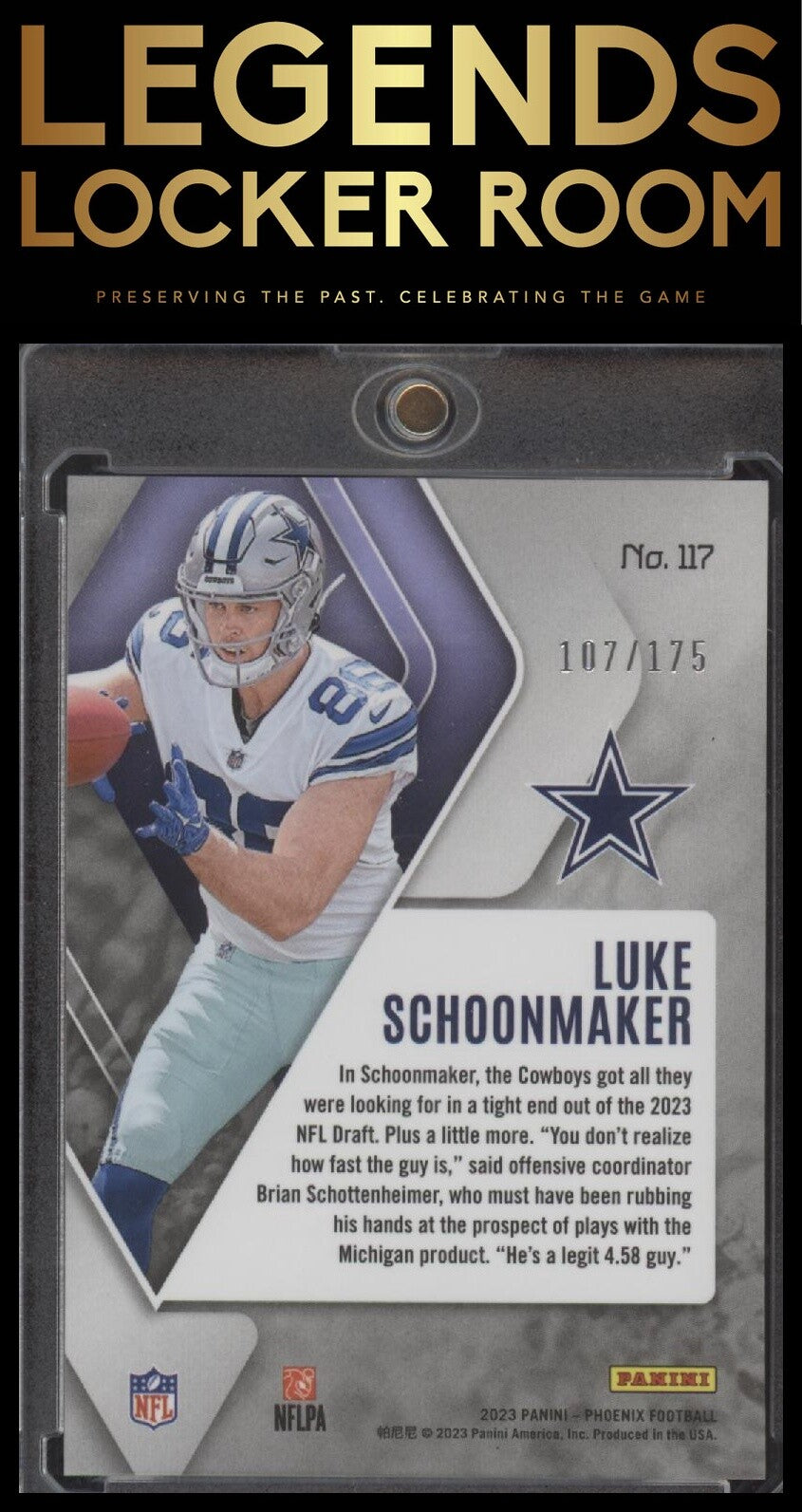2023 Panini Phoenix #117 Luke Schoonmaker Lava #/175