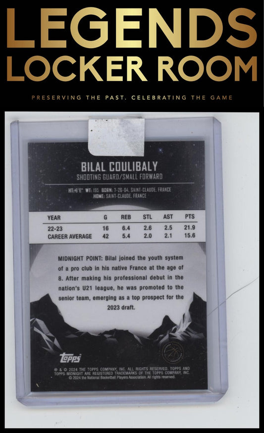 2023-24 Topps Midnight #38 Bilal Coulibaly