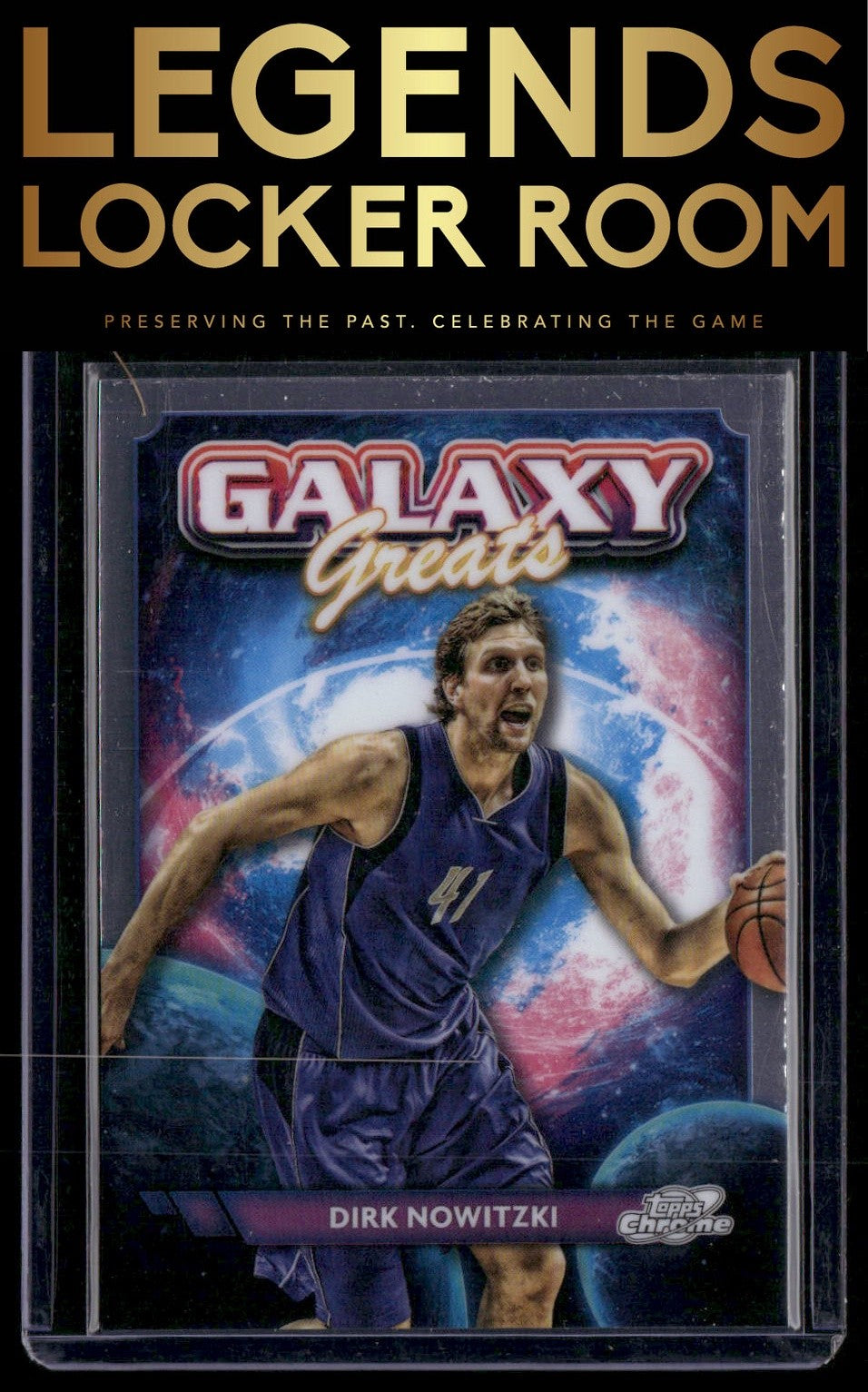 2023-24 Topps Chrome Cosmic #GG-29 Dirk Nowitzki Galaxy Greats