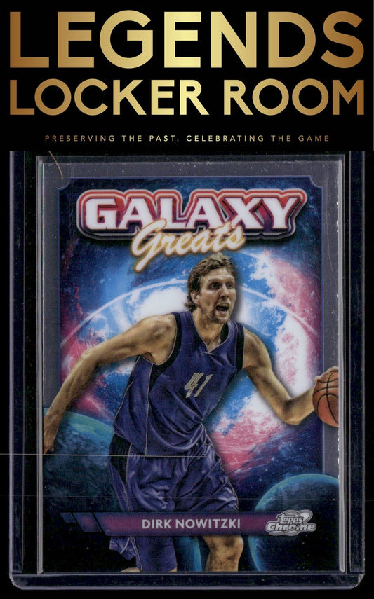 2023-24 Topps Chrome Cosmic #GG-29 Dirk Nowitzki Galaxy Greats