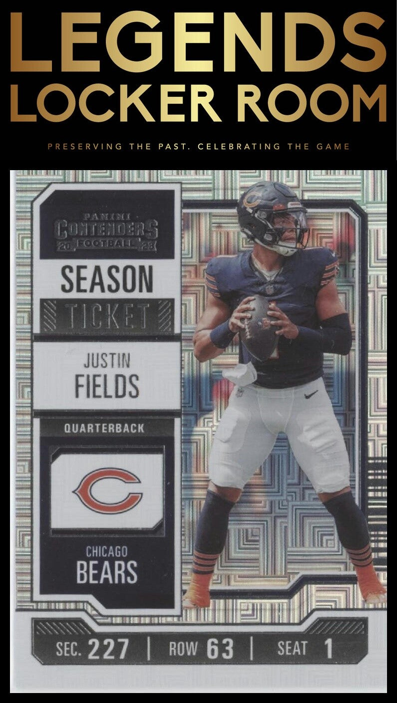2023 Panini Contenders #20 Justin Fields Season Ticket Retail