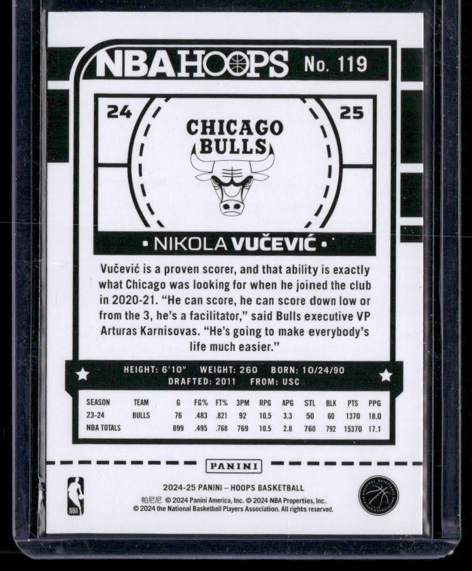 2024-25 Hoops #119 Nikola Vucevic