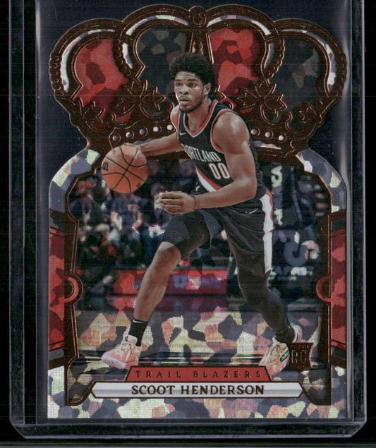 2023-24 Panini Crown Royale #32 Scoot Henderson Crystal