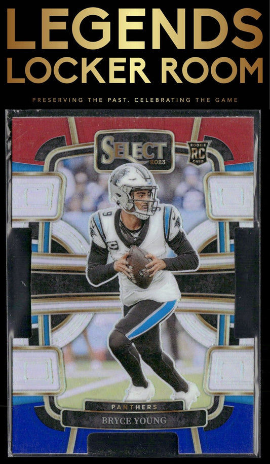 2023 Panini Select #14 Bryce Young Red and Blue Prizms Die Cuts