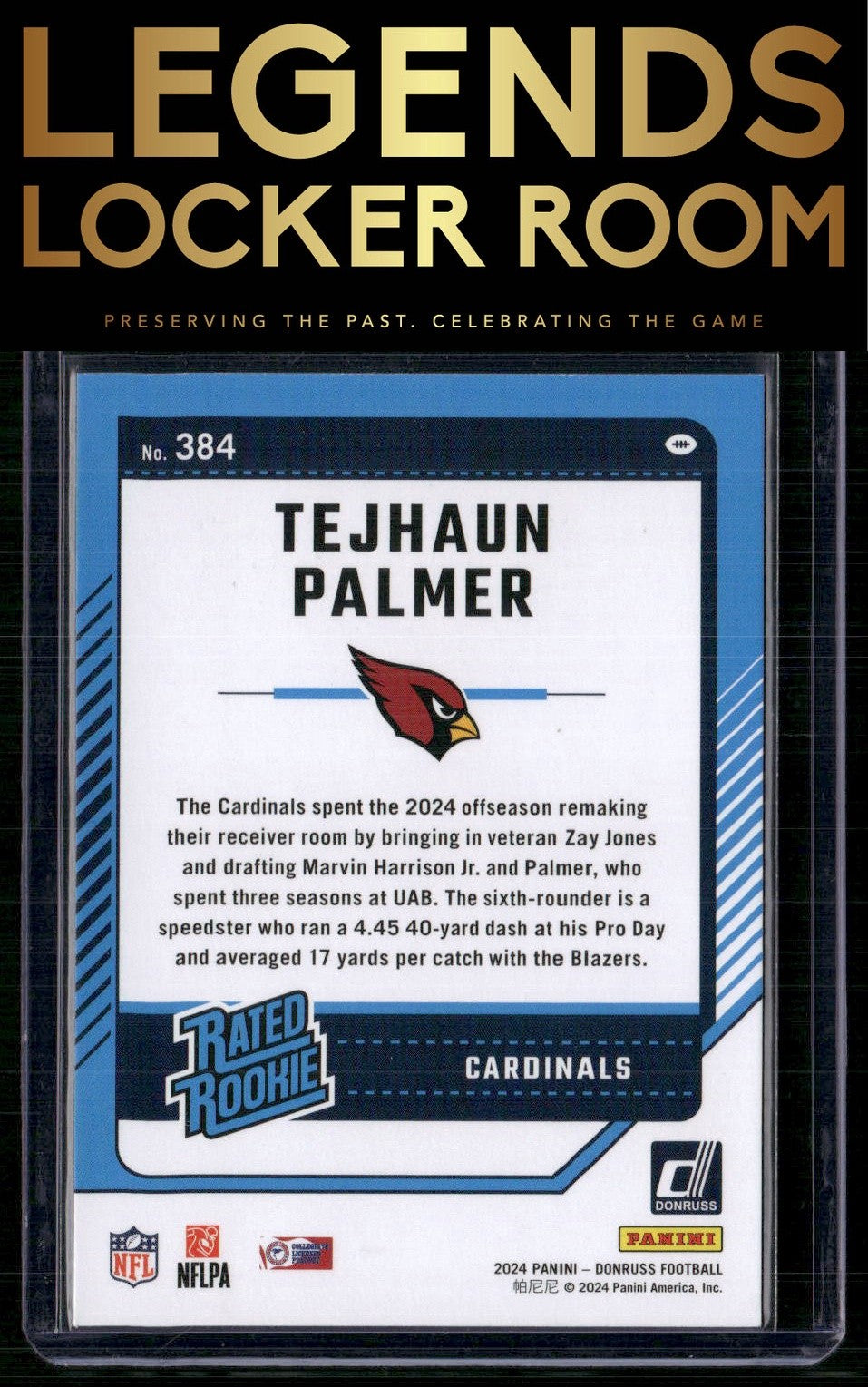 2024 Donruss #384 Tejhaun Palmer