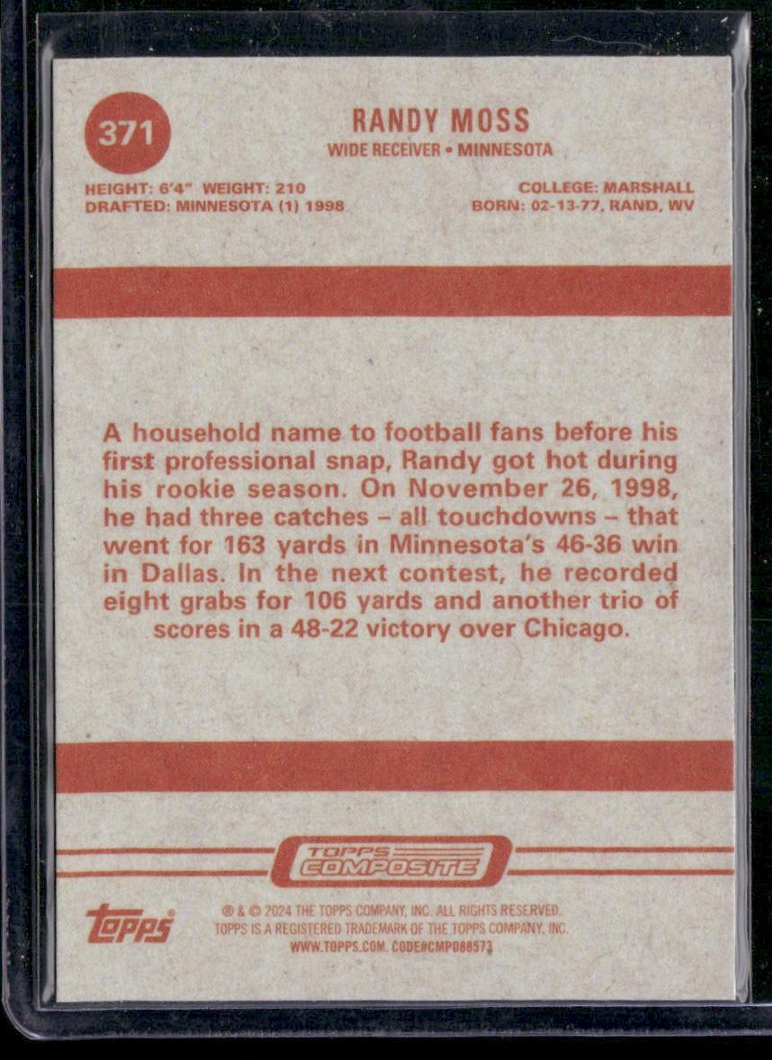 2023 Topps Composite #371 Randy Moss