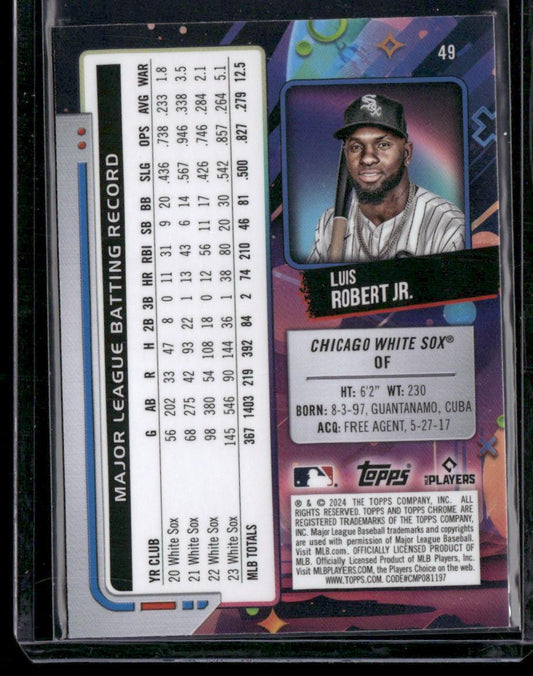 2024 Topps Chrome Cosmic #49 Luis Robert Jr.