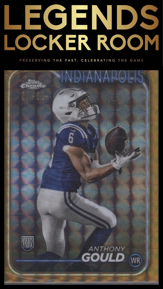 2024 Topps Chrome #261 Anthony Gould Gold Geometric Refractor #/50