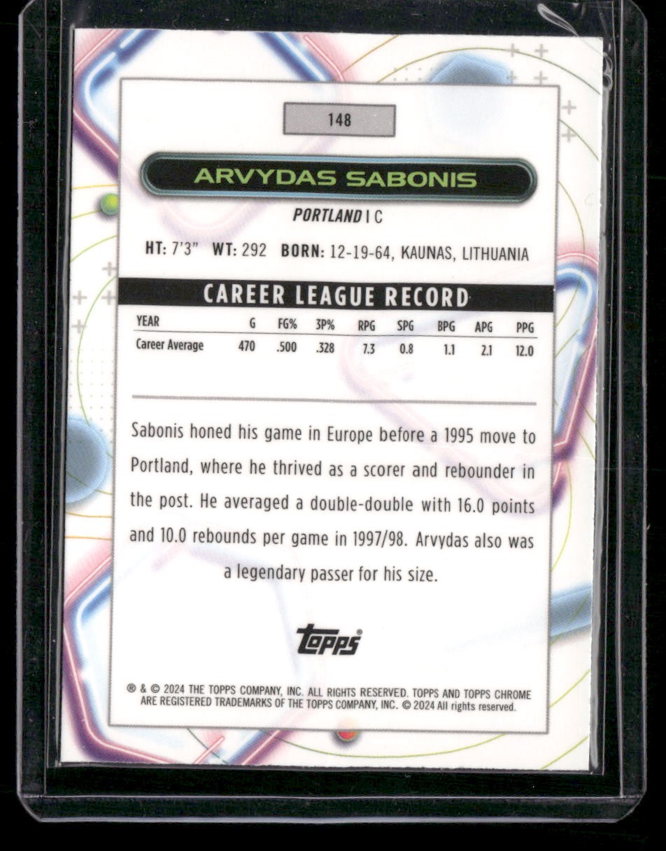 2023-24 Topps Chrome Cosmic #148 Arvydas Sabonis
